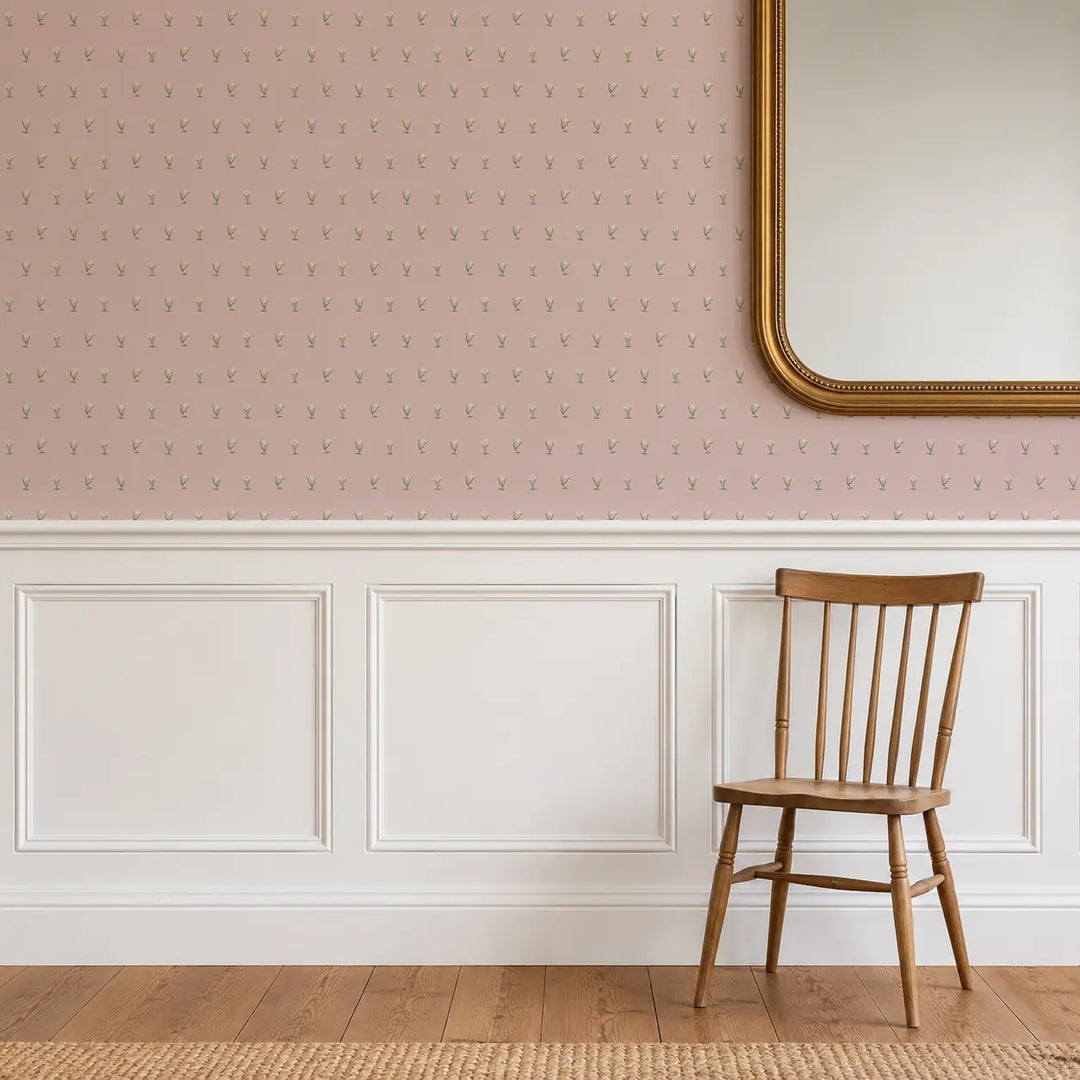 Posy - Sunbleached Pink Wallpaper