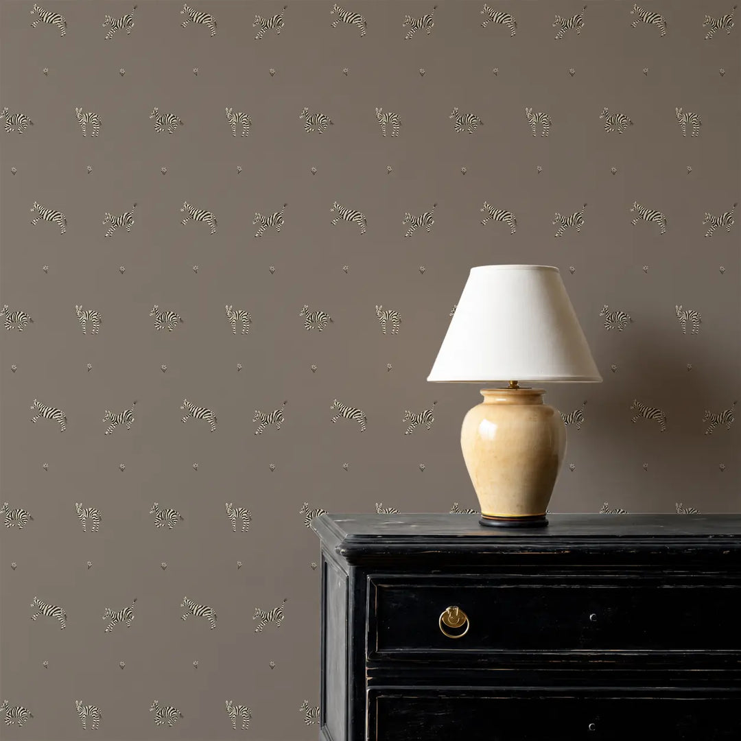 Safari - Earthen Brown Wallpaper