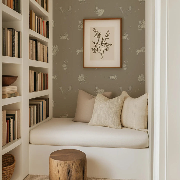 Zodiac - Antique Taupe Wallpaper