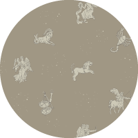 Zodiac - Muted Rainbow Wallpaper