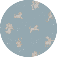 Zodiac - Muted Rainbow Wallpaper