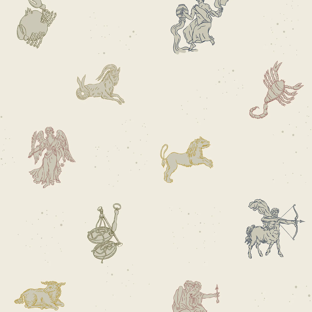 Zodiac - Muted Rainbow Wallpaper