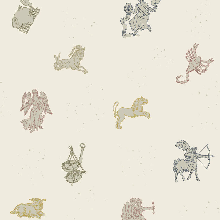 Zodiac - Muted Rainbow Wallpaper