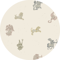 Zodiac - Muted Rainbow Wallpaper