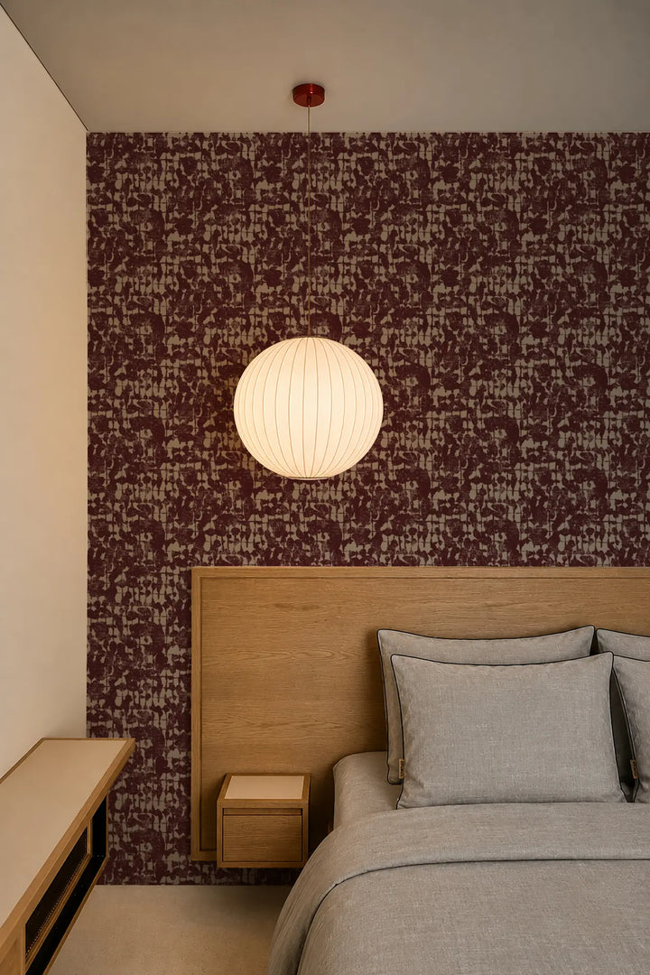 Broken Weave - Maroon Brown Wallpaper