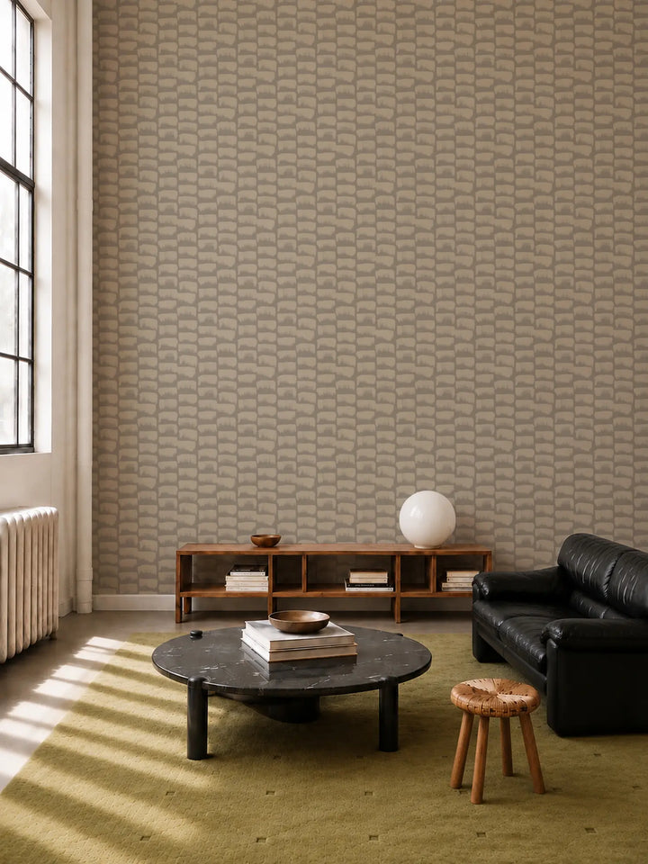 Brush Swatches - Gray Linen Wallpaper