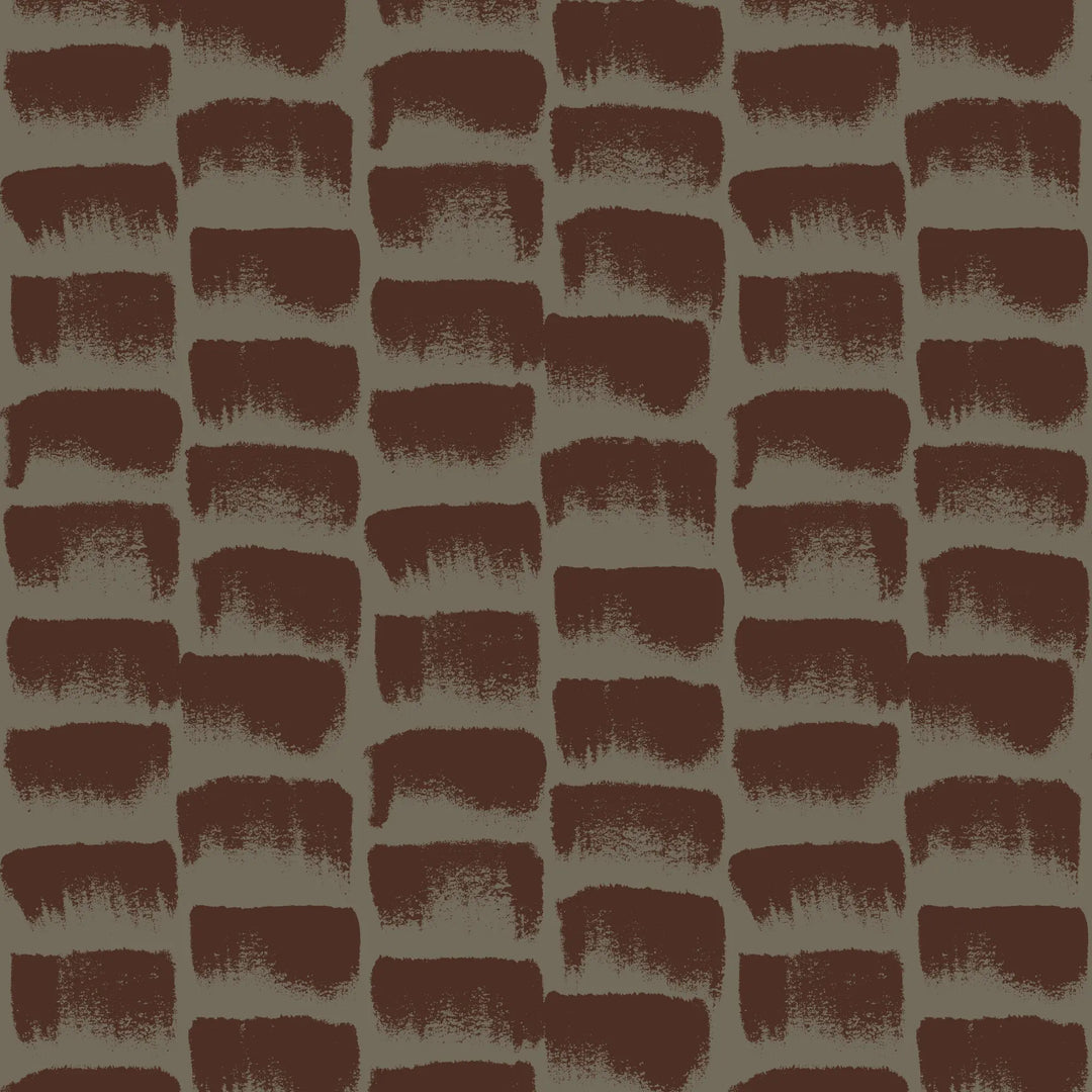 Brush Swatches - Orange Brown Wallpaper