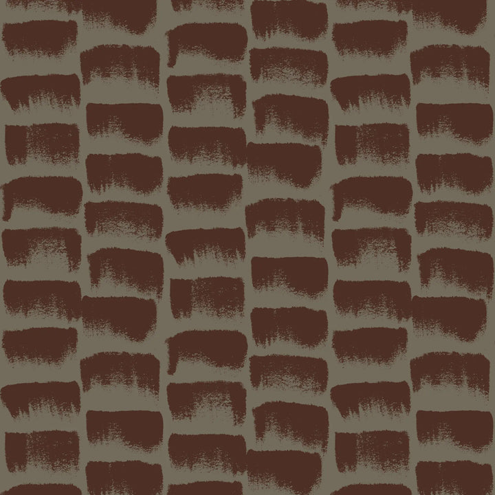 Brush Swatches - Orange Brown Wallpaper