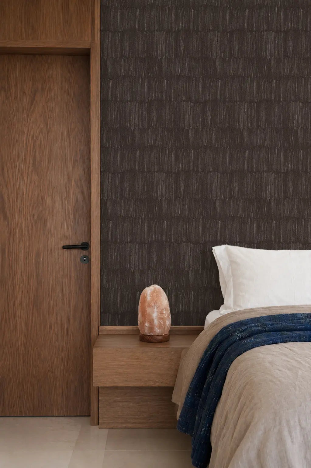 Brushstroke Veil - Bark Wallpaper