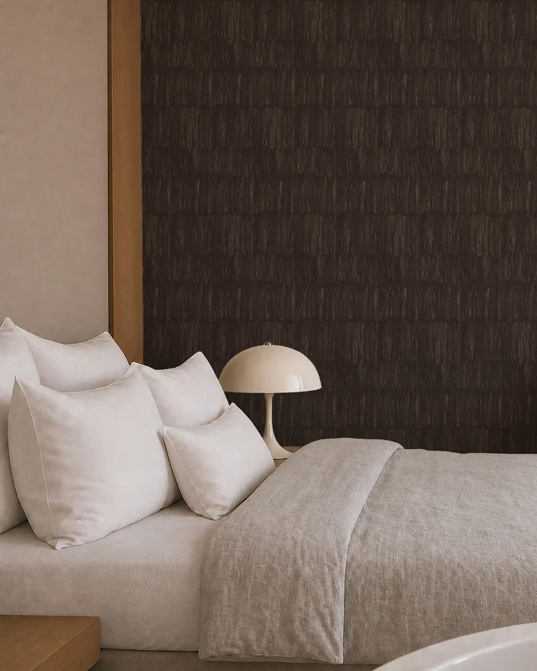 Brushstroke Veil - Bark Wallpaper