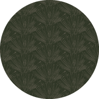 Fan Lines - Stone Gray Wallpaper