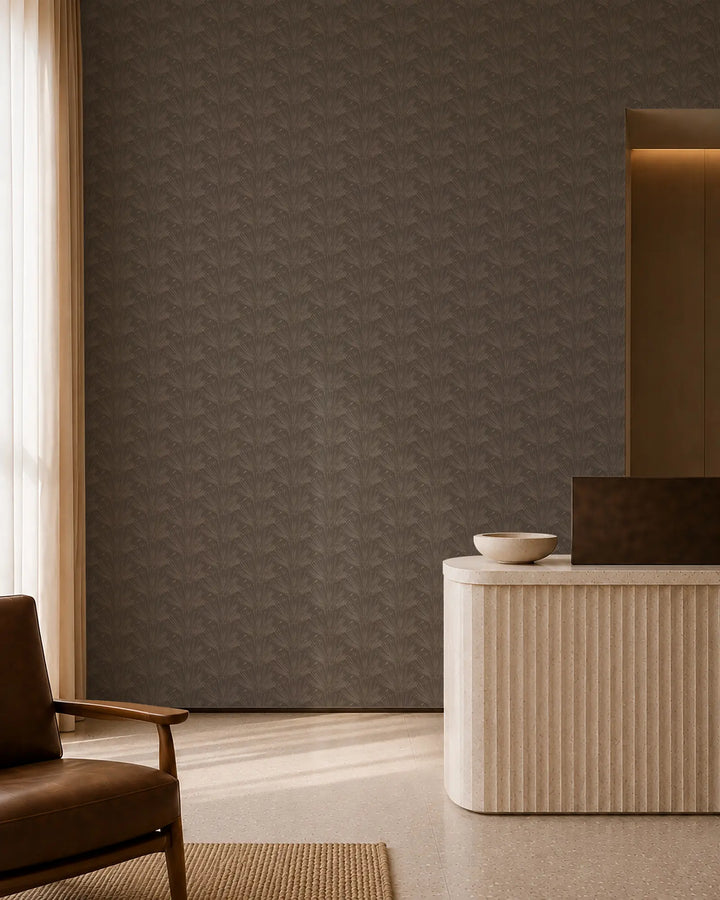 Fan Lines - Hardwood Wallpaper