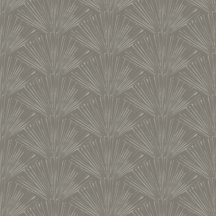 Fan Lines - Stone Gray Wallpaper