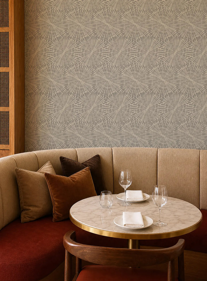 Painted Impact - Gray Linen Wallpaper