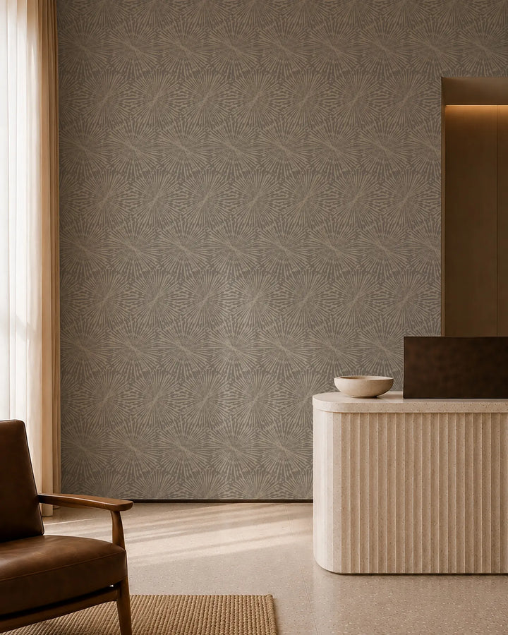 Painted Impact - Gray Linen Wallpaper