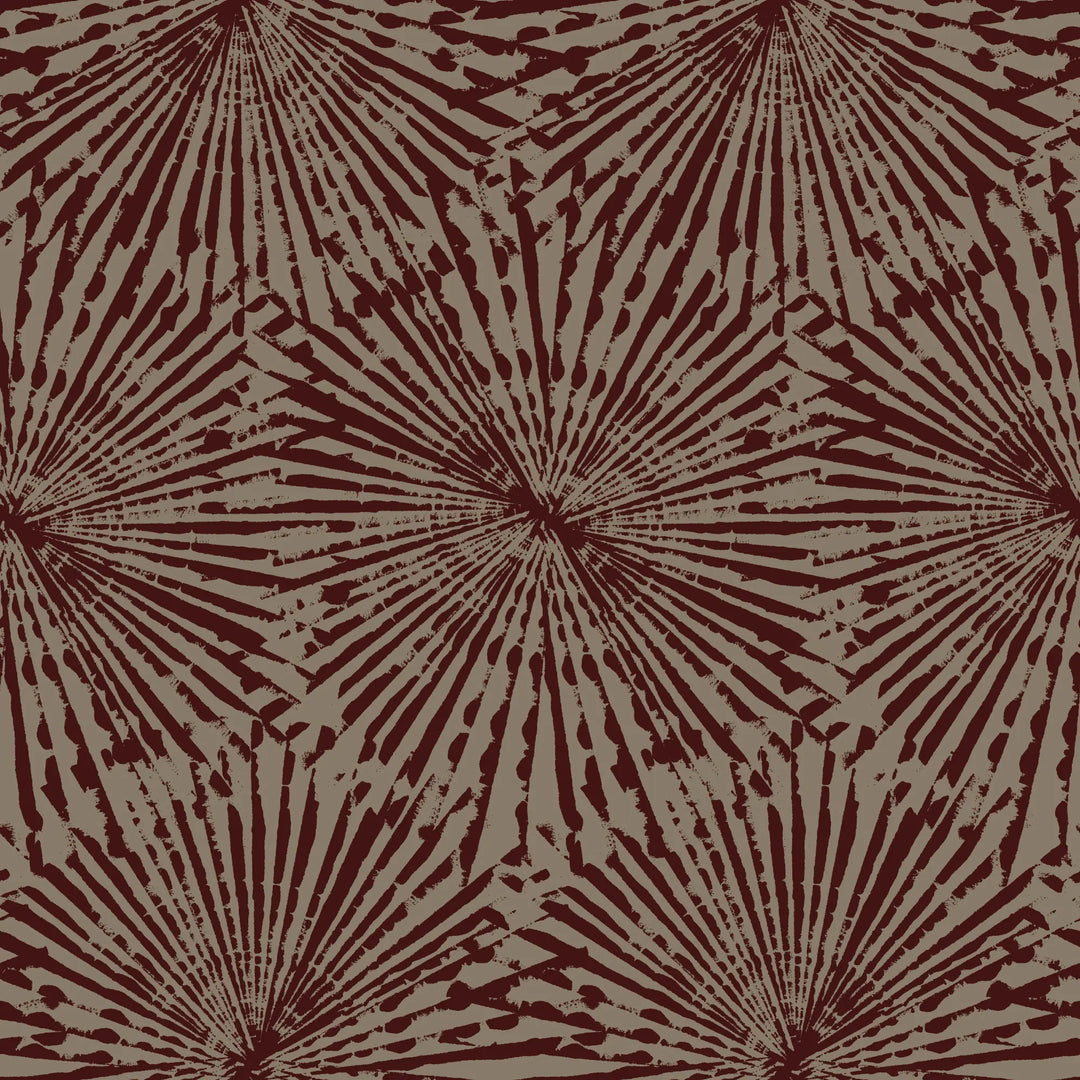 Painted Impact - Maroon Brown Wallpaper