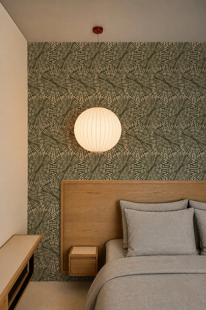 Painted Impact - True Green Wallpaper