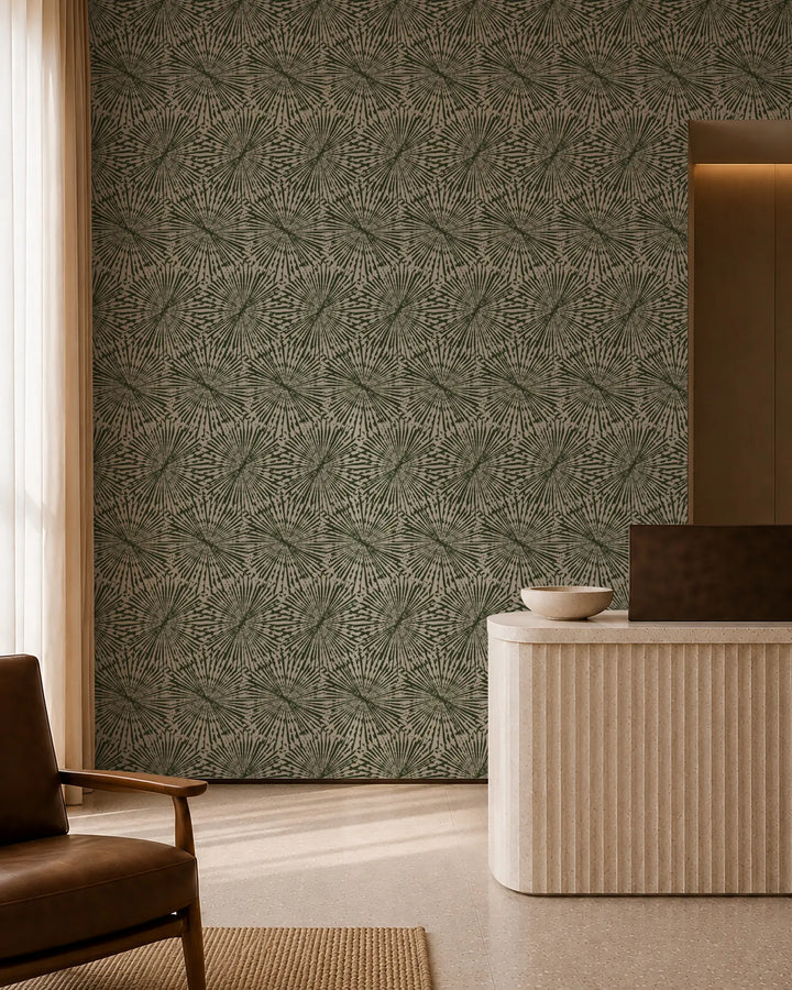 Painted Impact - True Green Wallpaper
