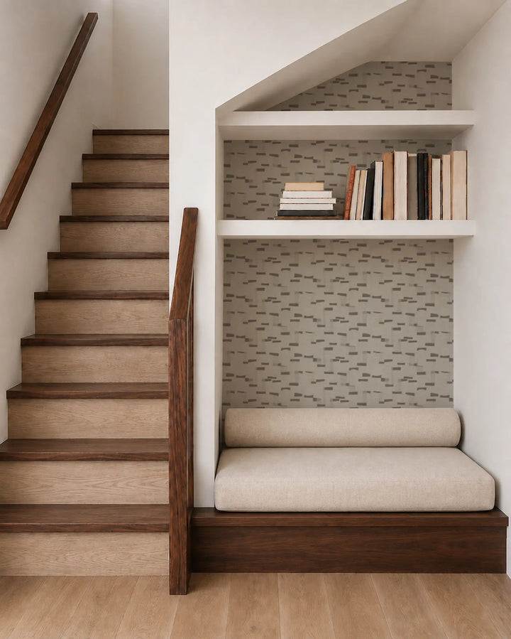 Paper Scraps - Hardwood Wallpaper
