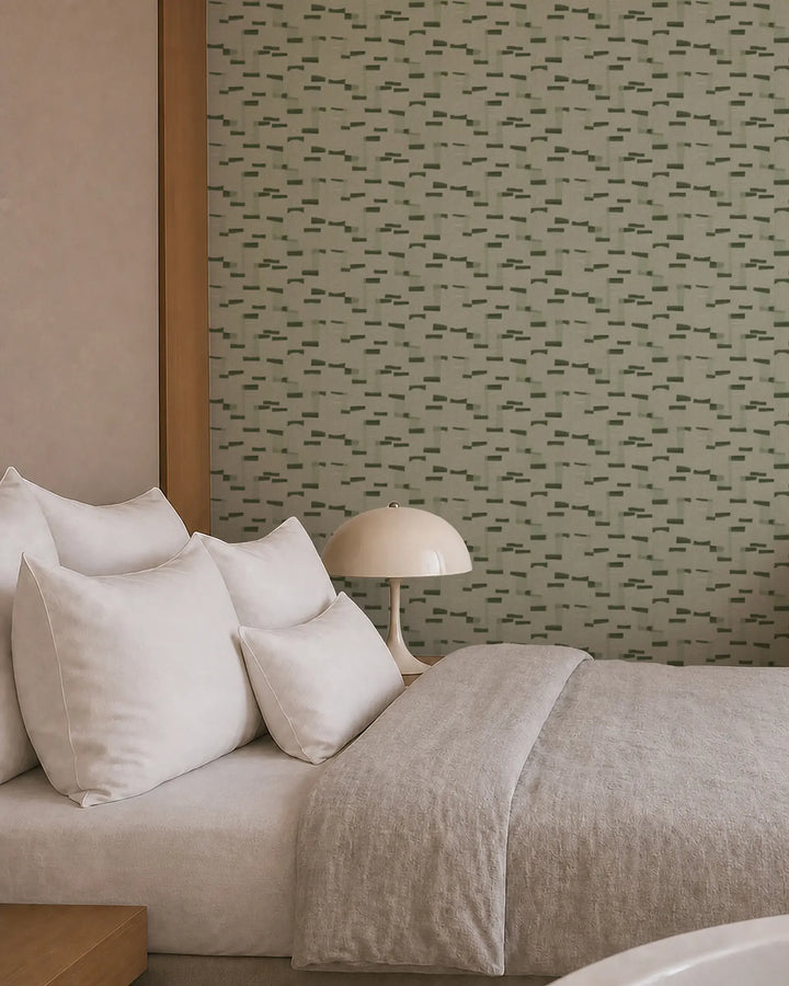 Paper Scraps - True Green Wallpaper