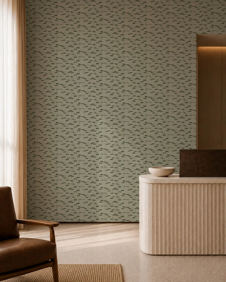 Paper Scraps - True Green Wallpaper