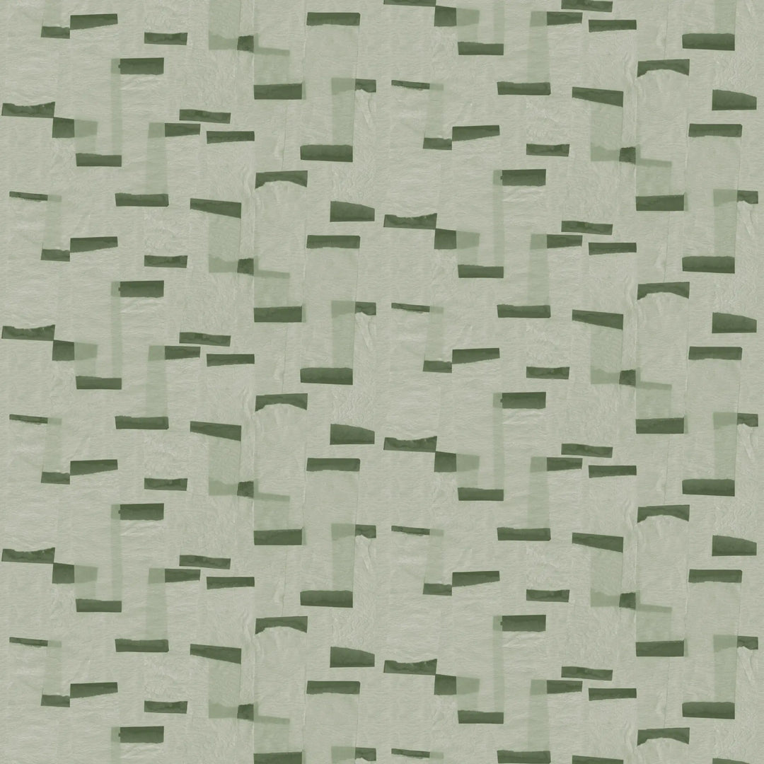 Paper Scraps - True Green Wallpaper