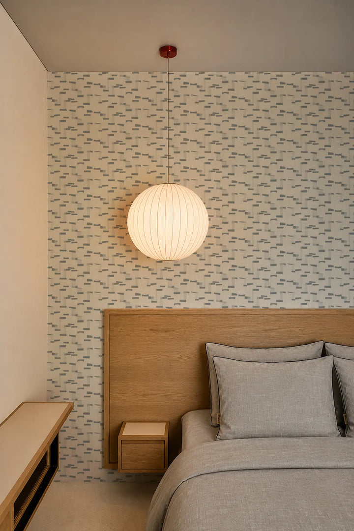 Paper Scraps - Mineral Blue Wallpaper