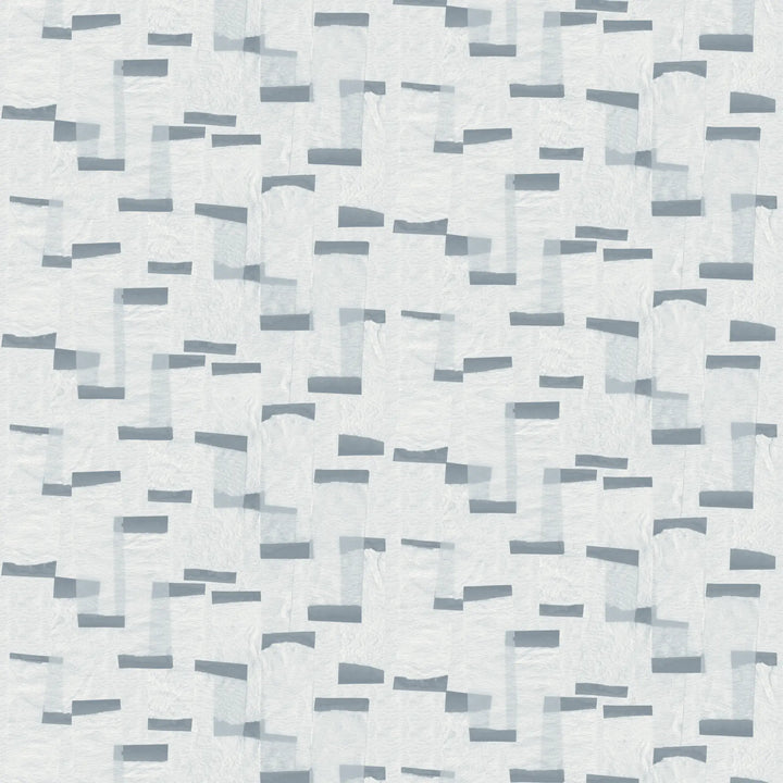 Paper Scraps - Mineral Blue Wallpaper