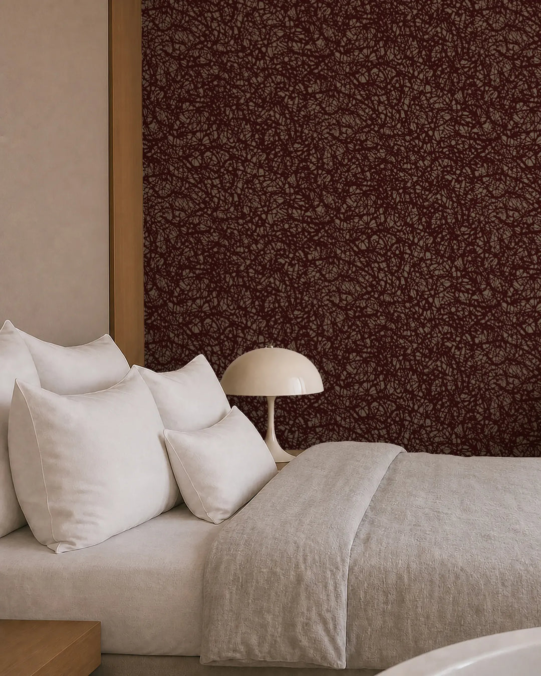 Pigment Bloom - Maroon Brown Wallpaper