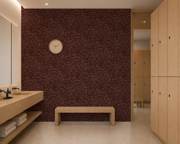 Pigment Bloom - Maroon Brown Wallpaper