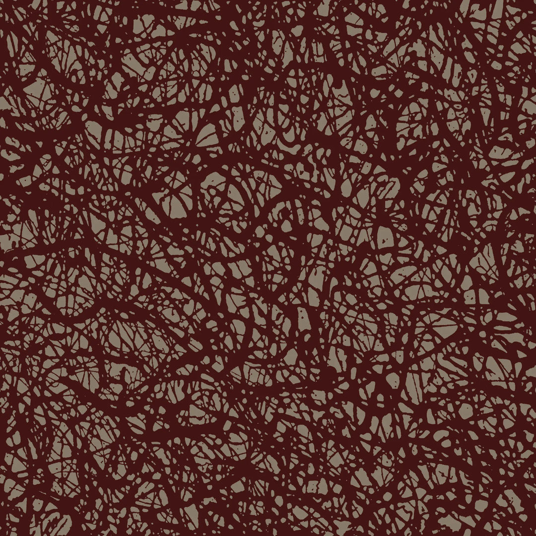 Pigment Bloom - Maroon Brown Wallpaper