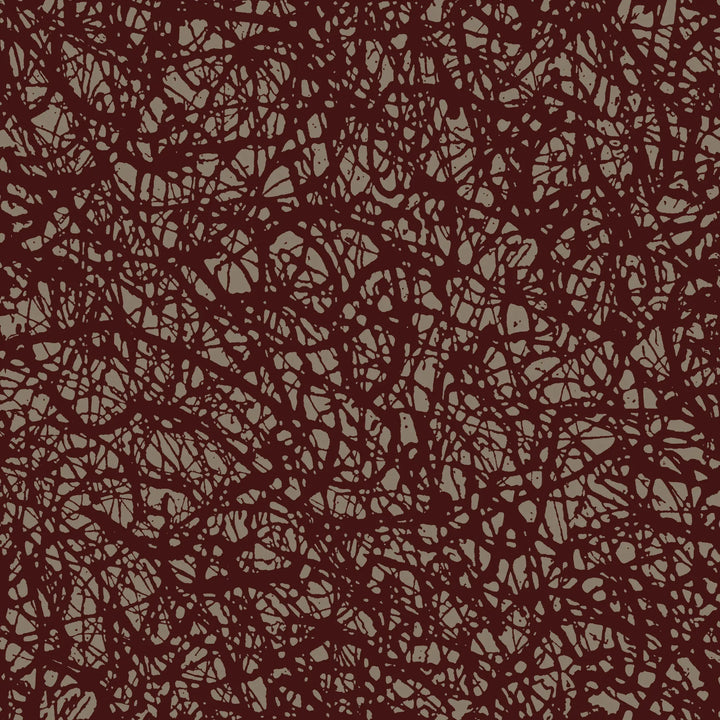 Pigment Bloom - Maroon Brown Wallpaper
