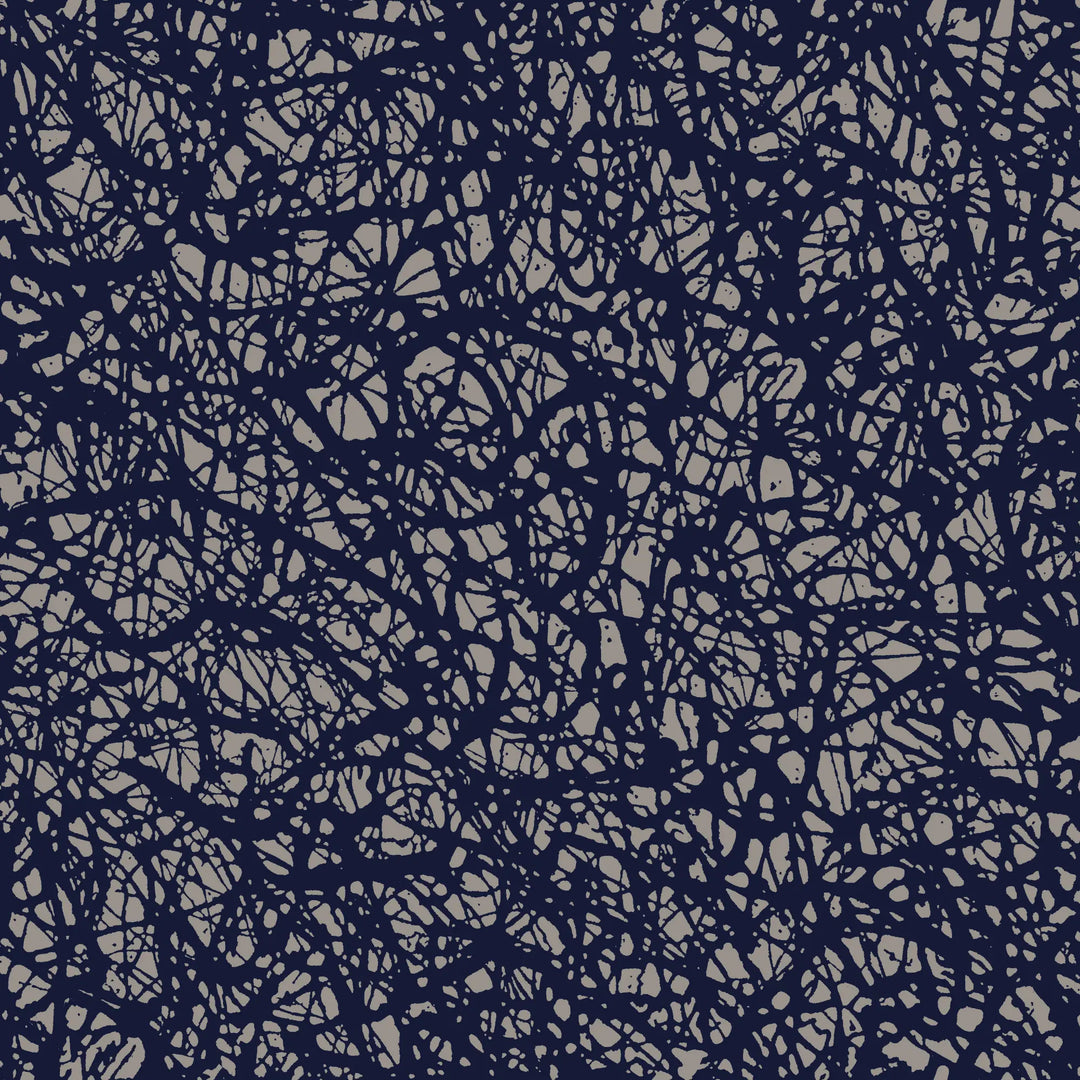 Pigment Bloom - Midnight Blue Wallpaper