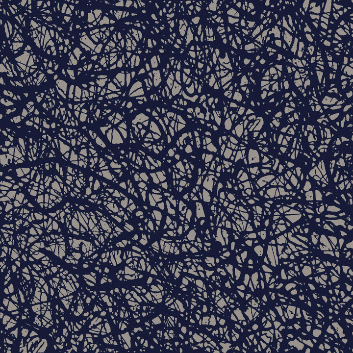 Pigment Bloom - Midnight Blue Wallpaper