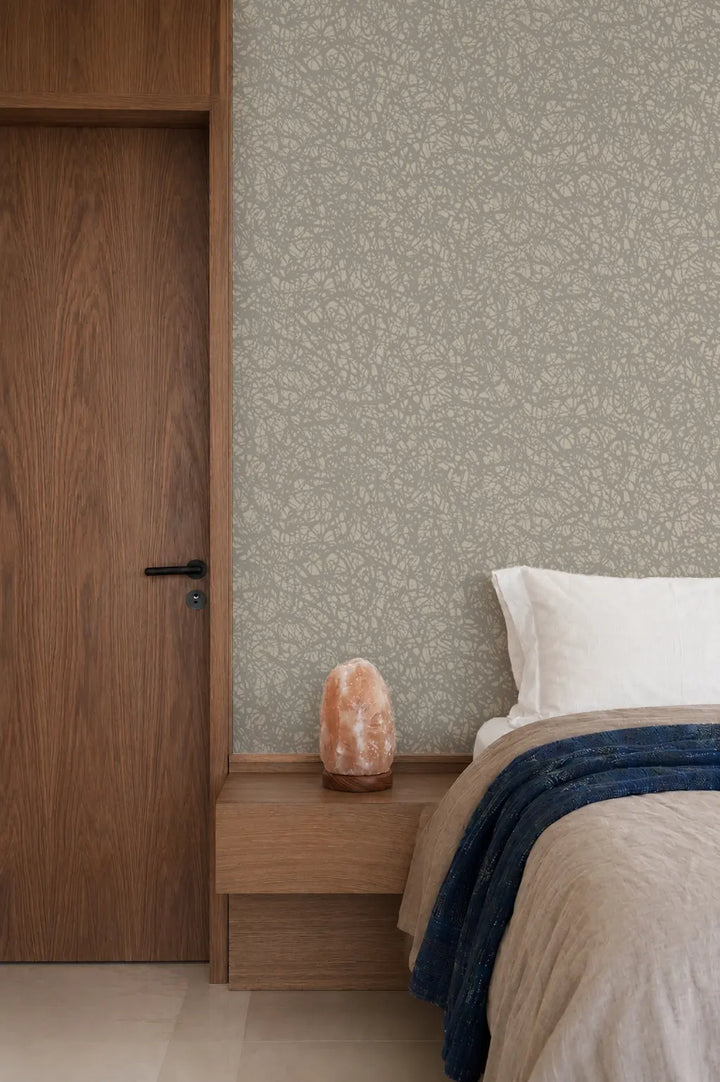 Pigment Bloom - Washed Linen Wallpaper