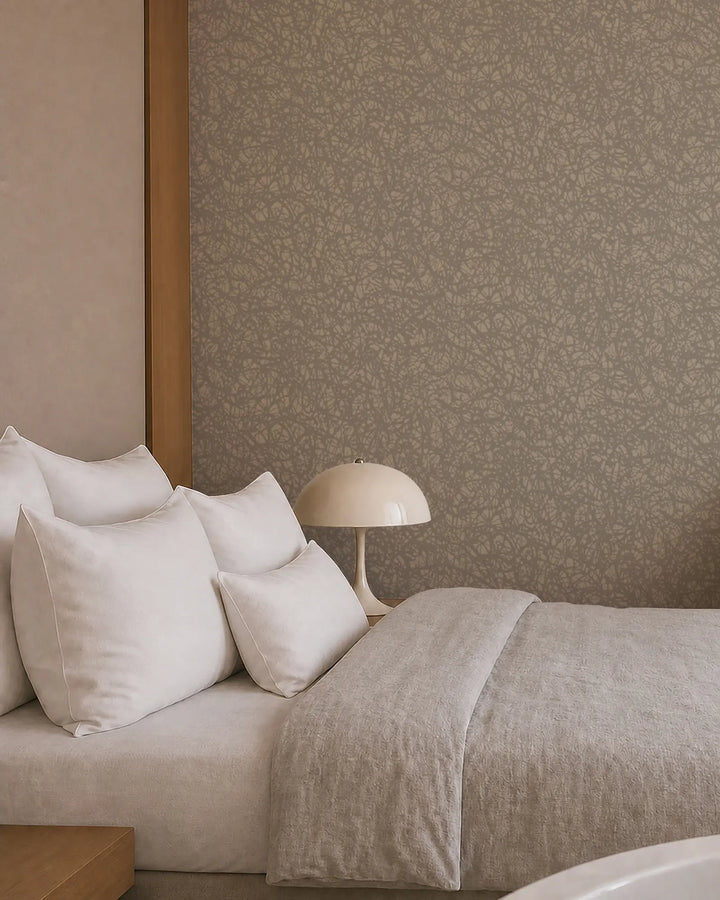 Pigment Bloom - Washed Linen Wallpaper