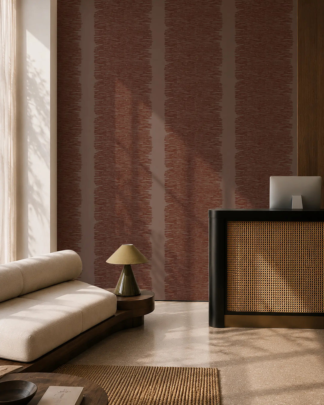Ridgeline - Burnt Orange Wallpaper