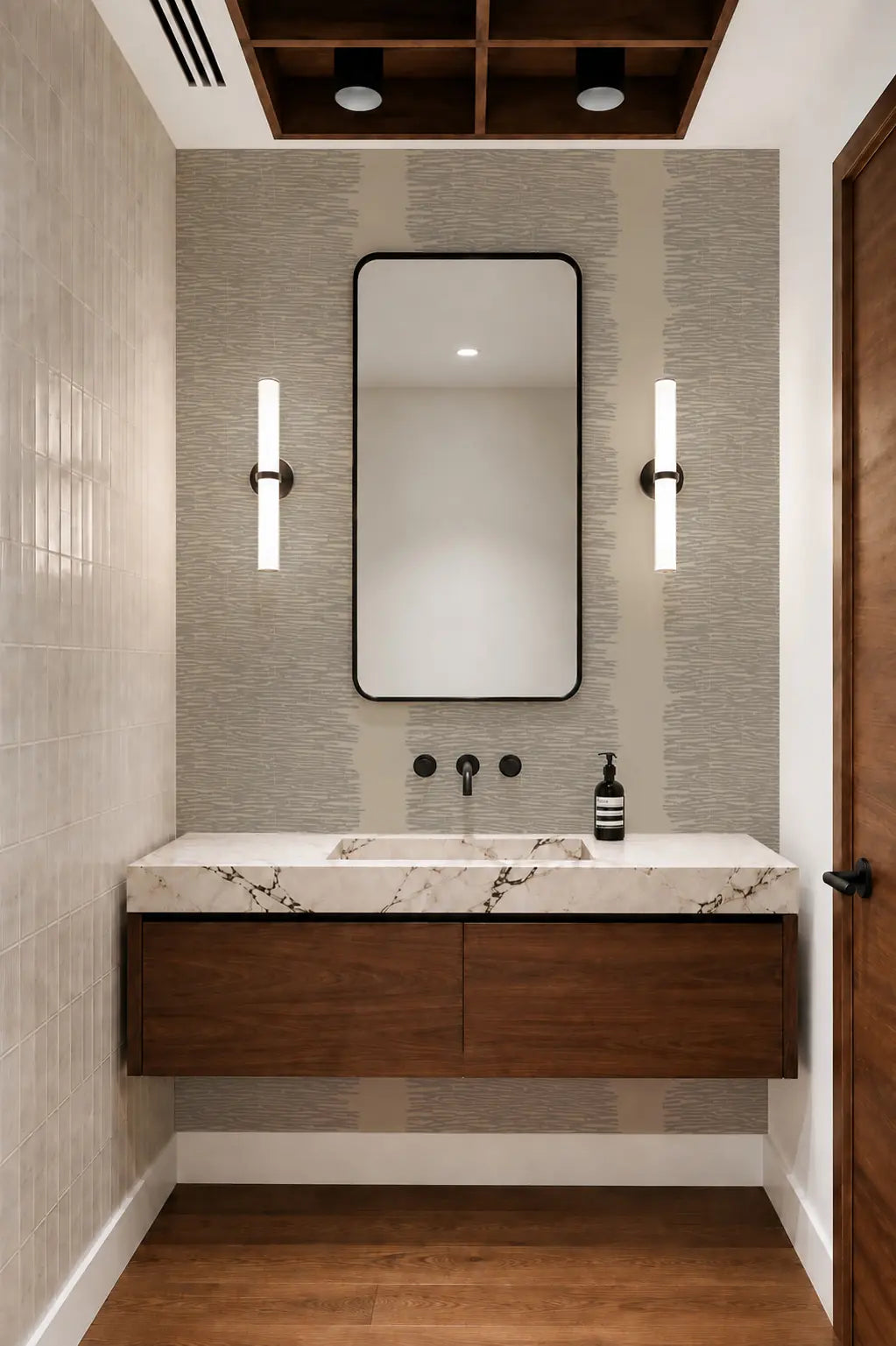 Ridgeline - Washed Linen Wallpaper