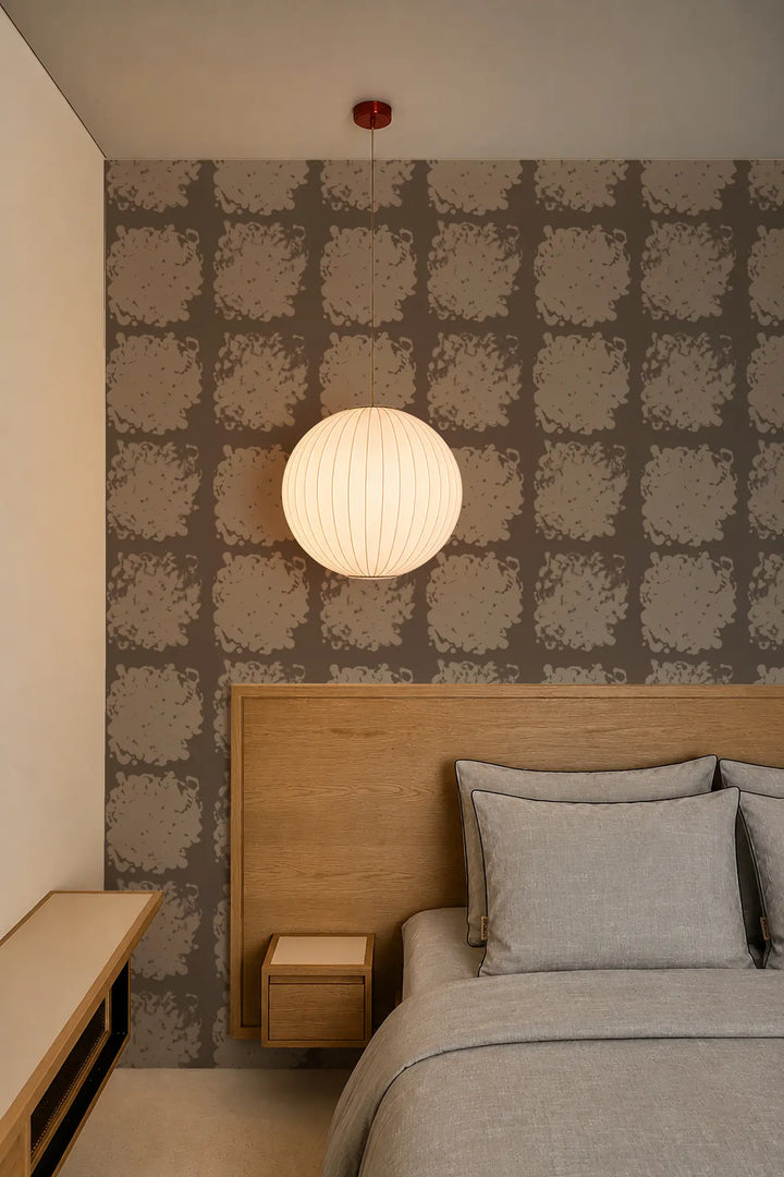 Rorschach Medallions - Hardwood Wallpaper
