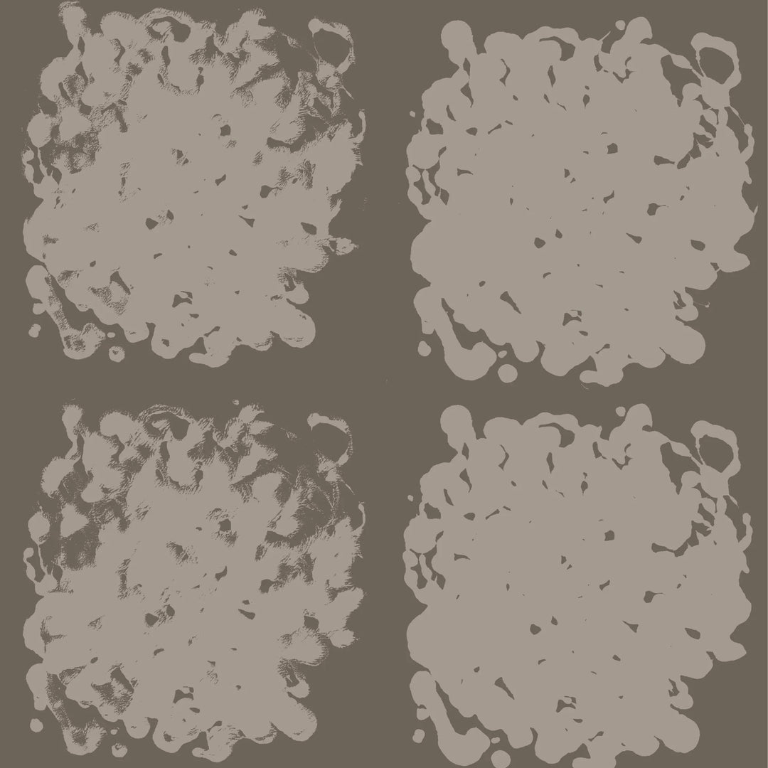 Rorschach Medallions - Hardwood Wallpaper