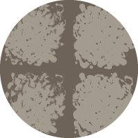 Rorschach Medallions - Burnt Orange Wallpaper