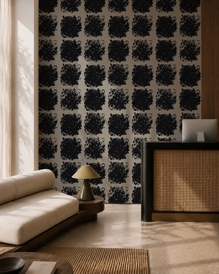 Rorschach Medallions - India Ink Wallpaper