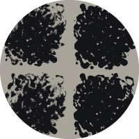 Rorschach Medallions - Burnt Orange Wallpaper