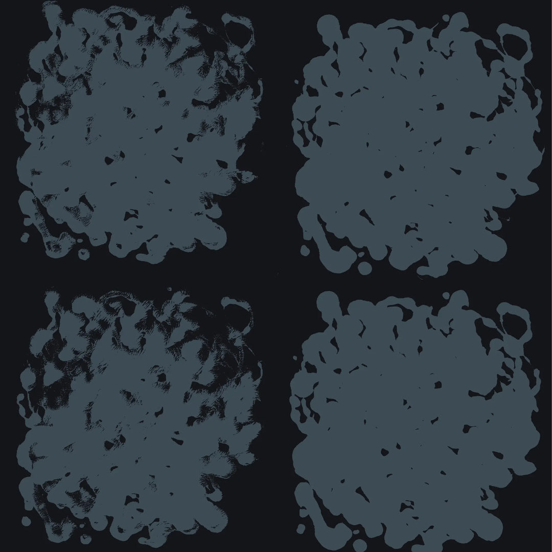 Rorschach Medallions - Midnight Blue Wallpaper