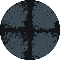 Rorschach Medallions - Burnt Orange Wallpaper