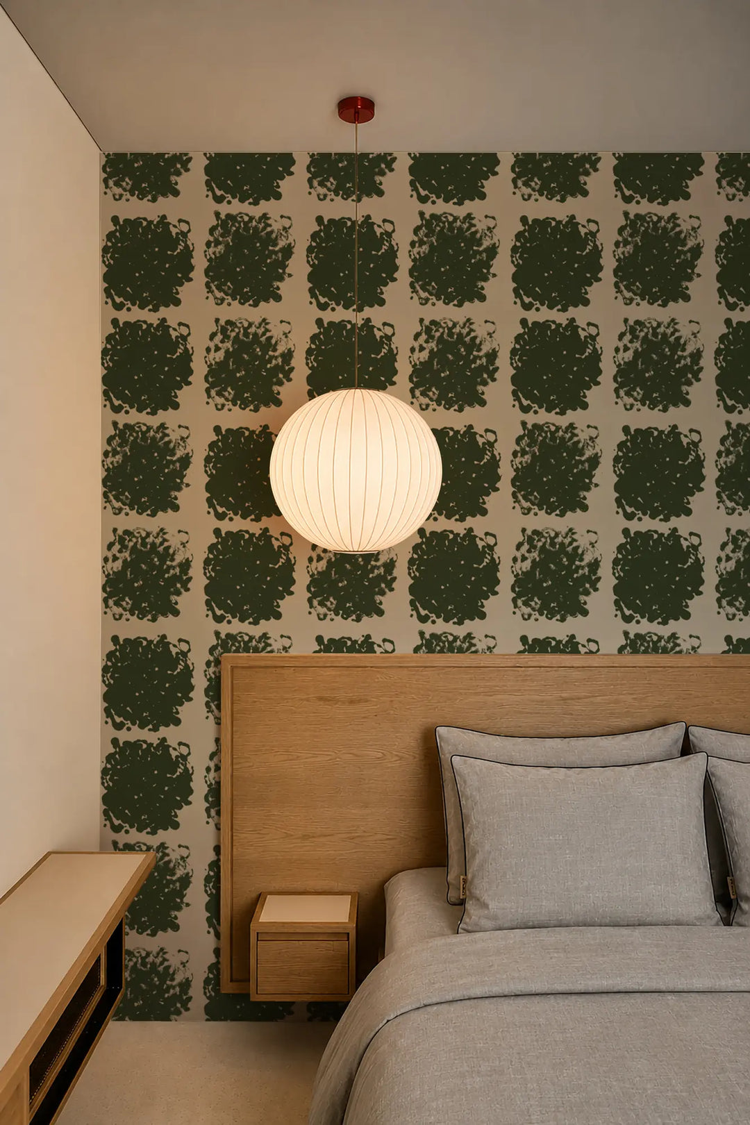 Rorschach Medallions - True Green Wallpaper
