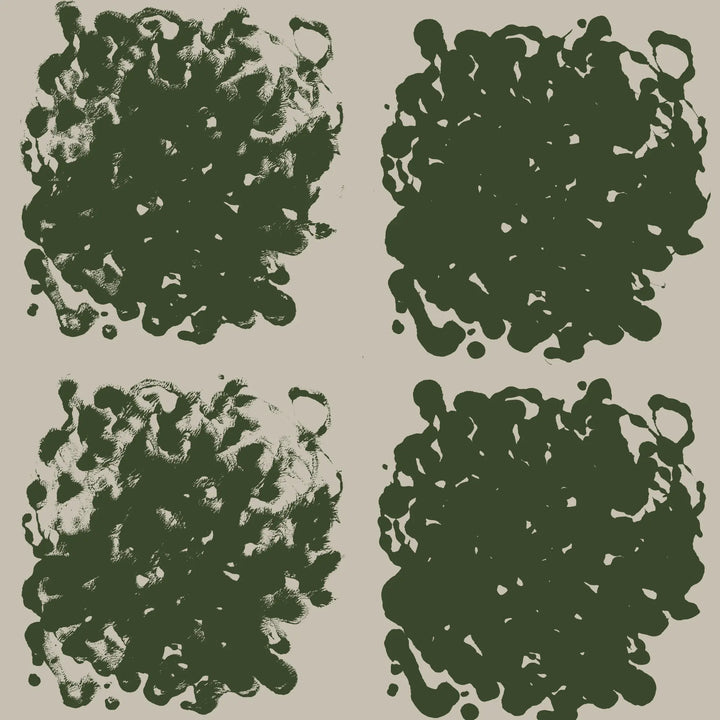 Rorschach Medallions - True Green Wallpaper