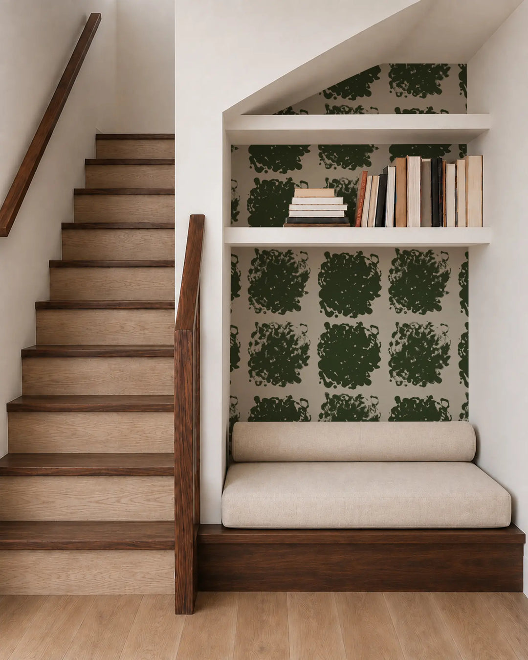 Rorschach Medallions - True Green Wallpaper