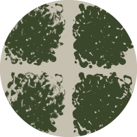 Rorschach Medallions - Burnt Orange Wallpaper