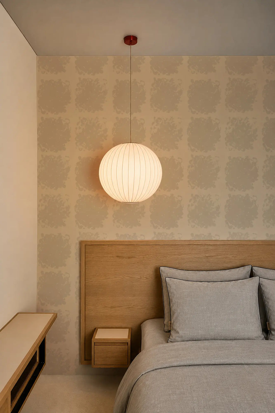 Rorschach Medallions - Washed Linen Wallpaper